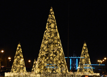 Baku preparing for New Year. Azerbaijan, Dec.16, 2015 